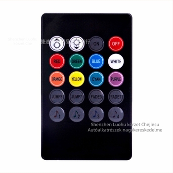 Autó LED atmoszferikus világítás - 12-LED, hangvezérlés, 12V, 6W, 5050-LED