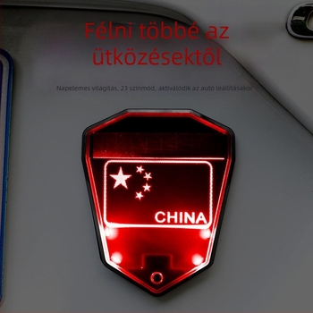 Napelemes LED hátsó figyelmeztető lámpa — 1000 lm, 3 V, 0,2 W, 50 000 h élettartam