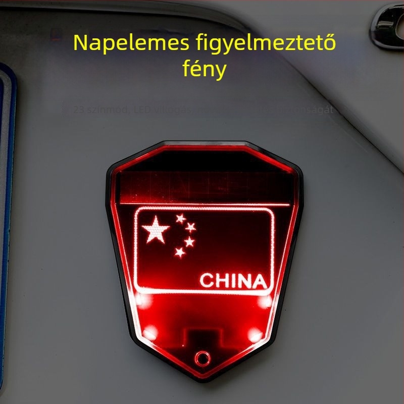 Napsugaros hátsó figyelmeztető lámpa járművekhez (LED, 3V, 0.1A, 0.2W, 1000 lm)