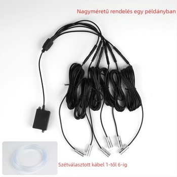 Autó belső LED világítás optikai szál vezetővel, LGX modell, LED, 5V/12V/24V, 5W, központi vezérlés, 1–5 kimenet