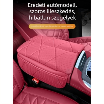 BMW X5/X6/X7-hez készült bőr karfavédő, középső karfa magasság növelő, autó belső dekoráció
