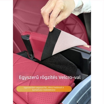 BMW X5/X6/X7-hez készült bőr karfavédő, középső karfa magasság növelő, autó belső dekoráció