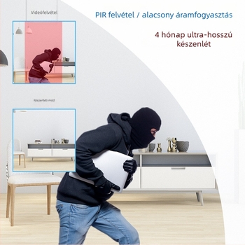 MD31 PIR-es felügyeleti infravörös kamera, HD éjjellátás, 5V tápellátás, működési hőmérséklet 0–40°C, IR távolság 3–5 m