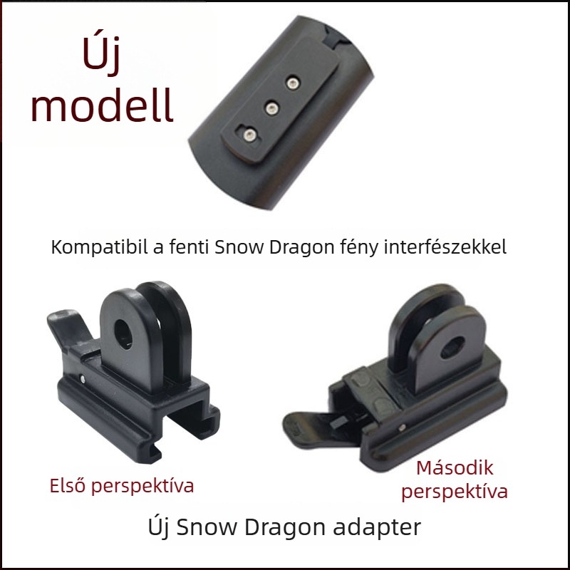 Headlight adapter GOPRO interfészhez – mérő kiegészítő, Cat's Eye, Snow Dragon Niterider; Anyag: Műanyag; Márka: CORKI; Uniszex; Nincs testreszabás