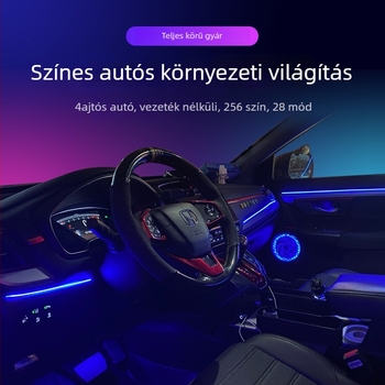 KM01 LED hangulatvilágítás autóhoz, egész autóra, 12V, 5A