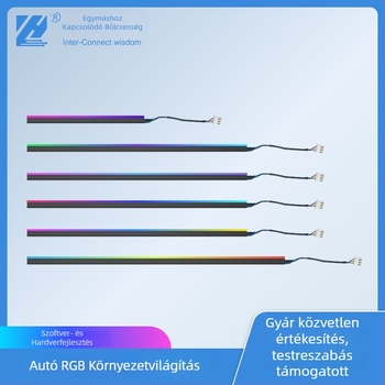 Autó belső LED környezeti világítás, Symphony modell, 12V, 36W, 3A