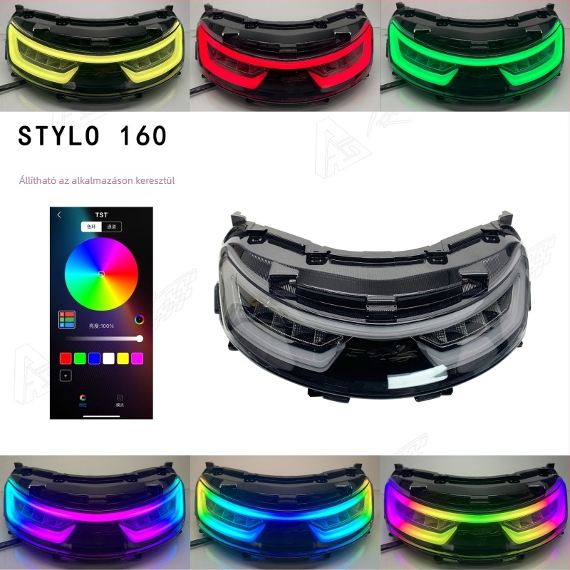 Stylo 160 motorkerékpár hátsó lámpa, LED, 12V, 3W, Na3551, irányjelzővel és féklámpával