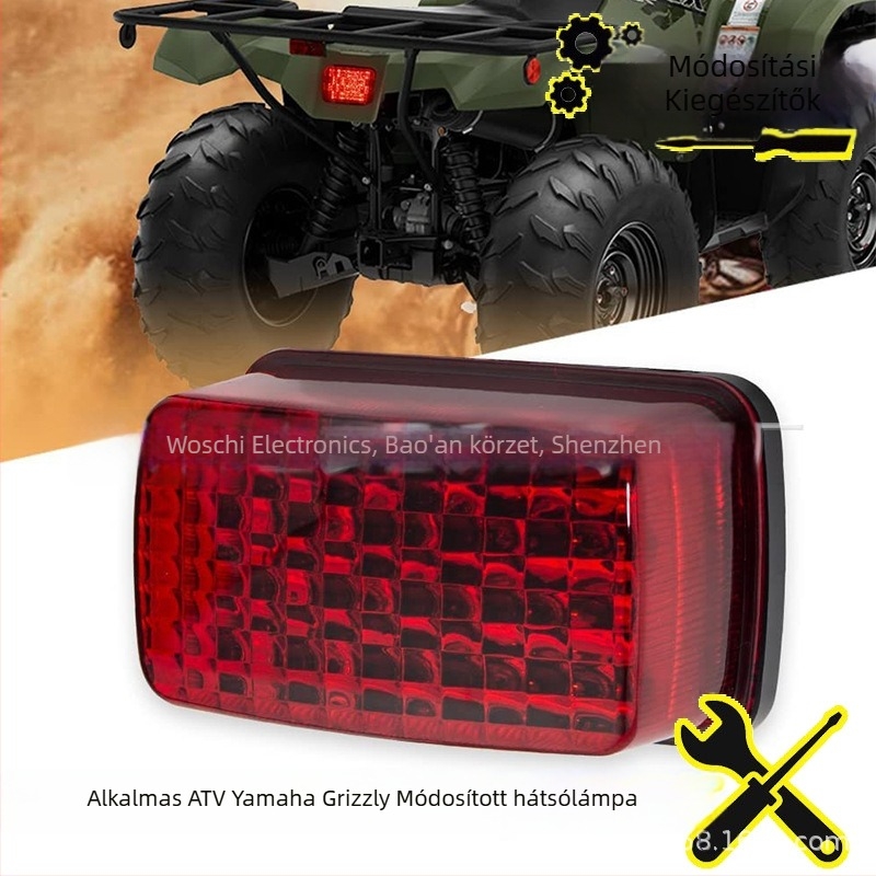 LED hátsó lámpa Yamaha Grizzly Viking ATV/UTV – modell ATV-WD, 12/24V, 5W, 3000 lm, élettartam 50 000 h