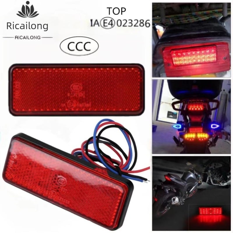 Motorkerékpár LED hátsó lámpa, 24LED reflektor, 12V, 2.4W, 5050 LED, 35000K