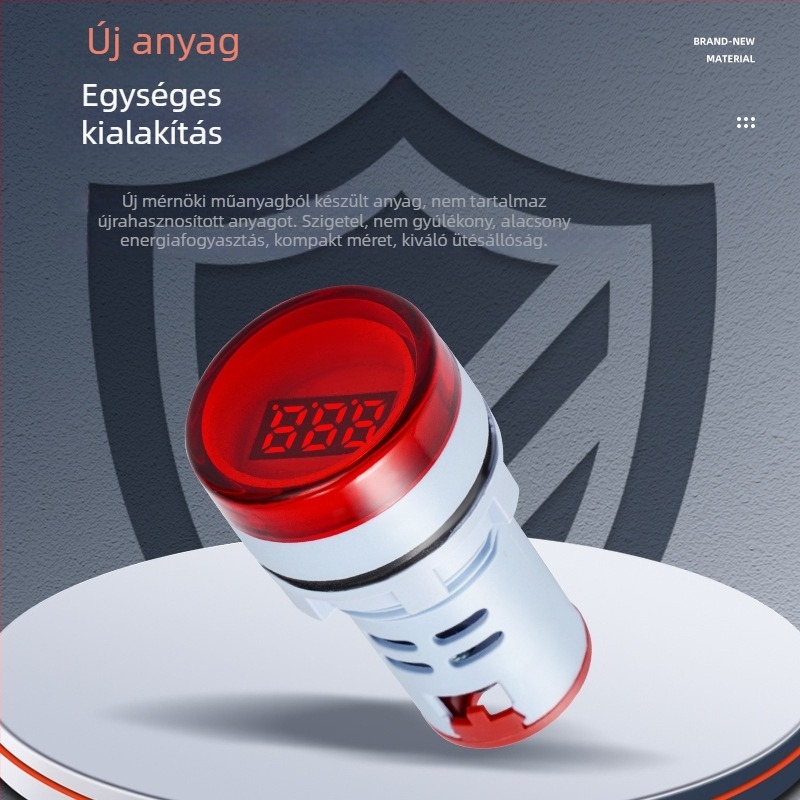 AD16-22DSV első generációs feszültség-típusú kör alakú digitális voltmérő jelzőfénnyel