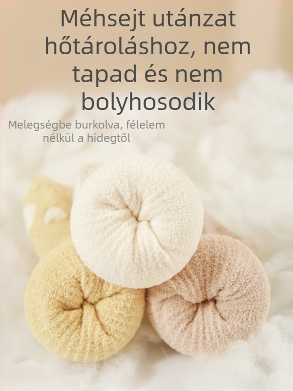 Gyerekeknek szóló téli zokni fleece-béléssel, vastag és meleg, rajzfilm mintával, varrat nélküli, térdmagasságú