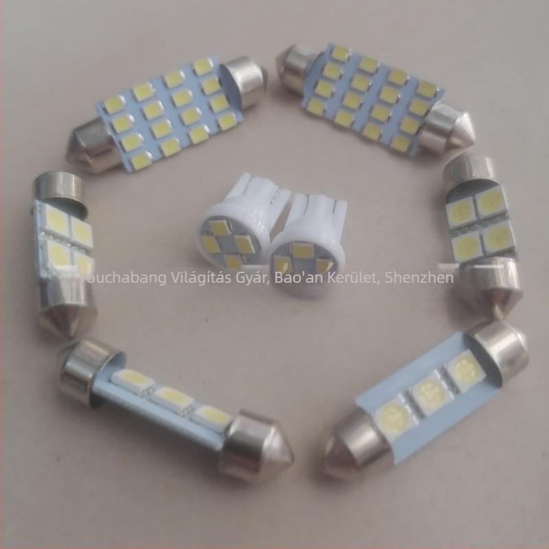 14 darabos LED autó világítás készlet | 12V | 1W | 6500K | IP67 | 320 lm