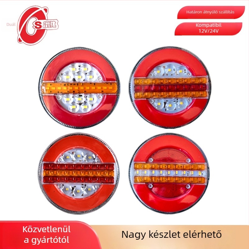 Kamion hátsó lámpa • LED • 24V • 6000K • ≥50 000 óra