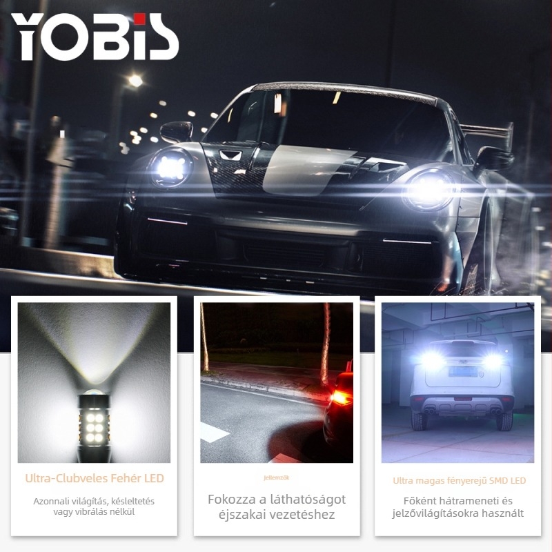 LED hátsó lámpa T15-3030-27, 6.36W, 12V, 1620LM