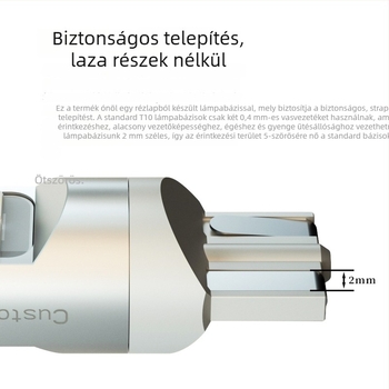 LED belső olvasólámpa autóhoz, modell T10-10W-3030, 3W, 10-28V, 400 lm, 6000-6500K