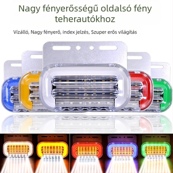 Teherautó oldalsó LED világítás, vízálló, 24V, 10W, 99 lm, 20 000 óra, nagy teherautókhoz