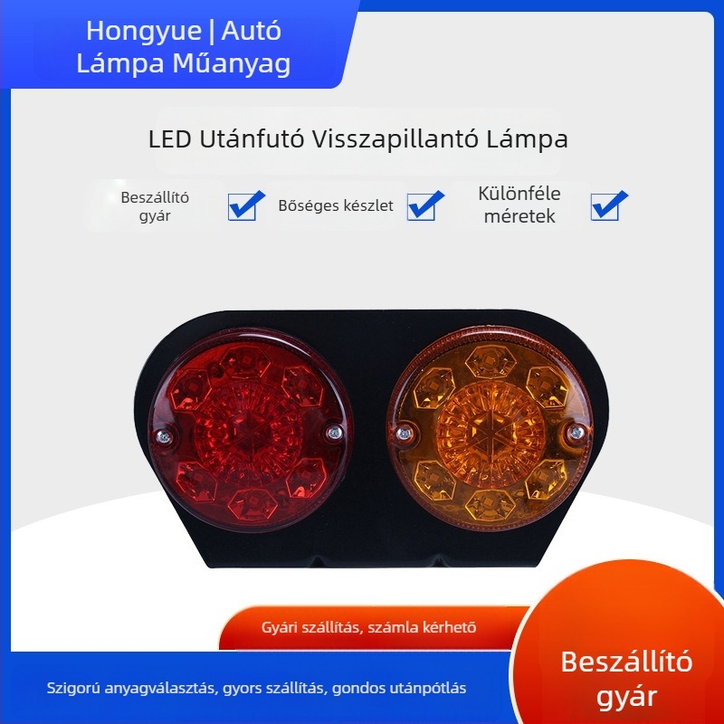 LED hátsó lámpa utánfutóhoz, 3W, 12V, Modell General, Alkatrész-szám 014