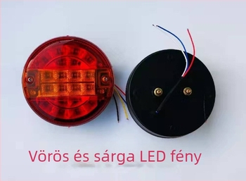 LED hátsó lámpa, Hamburger lamp red and yellow modell, 20W, 12-24V, 2000 lm