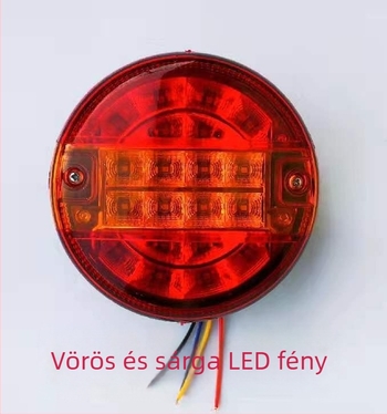 LED hátsó lámpa, Hamburger lamp red and yellow modell, 20W, 12-24V, 2000 lm