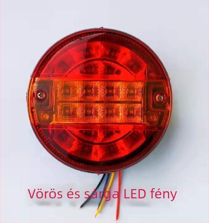 LED hátsó lámpa, Hamburger lamp red and yellow modell, 20W, 12-24V, 2000 lm