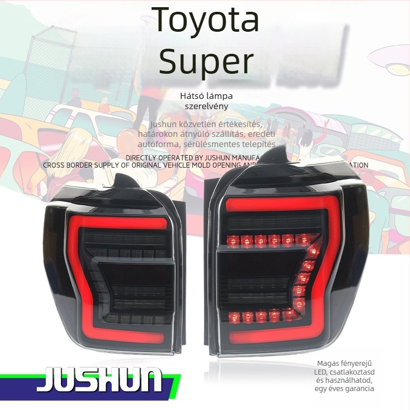 LED hátsó lámpa készlet Toyota 4Runner-hez (14-24) – módosított modell, PC tokozás, 12V, 100000h üzemidő, kompatibilis a 4Runner és a Super modelllel