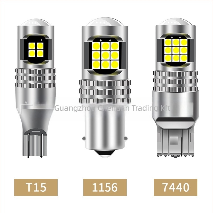 Autó LED hátsó tolatólámpa, modell T15 1156/T20, 12-24V, 3.6W, LED 3030