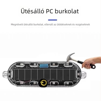 LED hátsó lámpa motorkerékpárok és elektromos járművek számára, napelemes, kis ovális szolár strobo fény, 5W, 3.2V