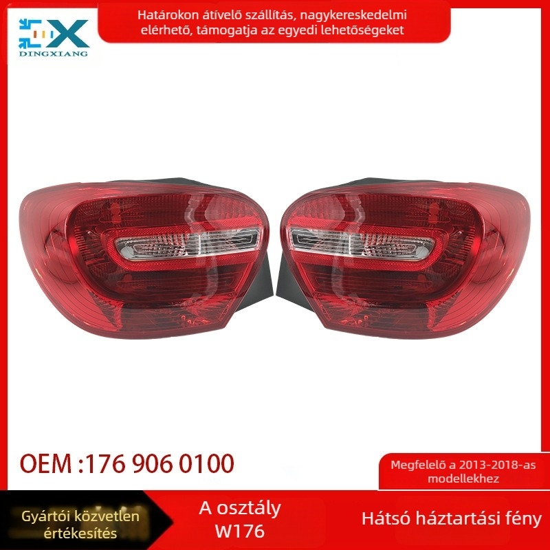 Hátsó lámpa Mercedes-Benz A-klass W176-hoz | ABS | Modell: 176 906 0100/176 906 0200DP | Kompatibilis a W176-hez | Kiegészítő száma: 176 906 0100