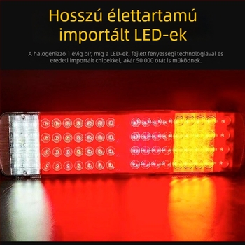 LED hátsó lámpa Sinotruk Howo teherautóhoz, Howo LED modell, 5W, 24V, PC ház, élettartam 10000h