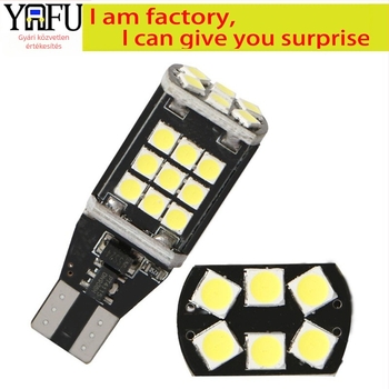 Autó LED fék- és indexlámpa, nagy fényesség, 24SMD 3030, T20 foglalat, kompatibilis 1156/1157/7443/7440, tolató fény, 12-28V