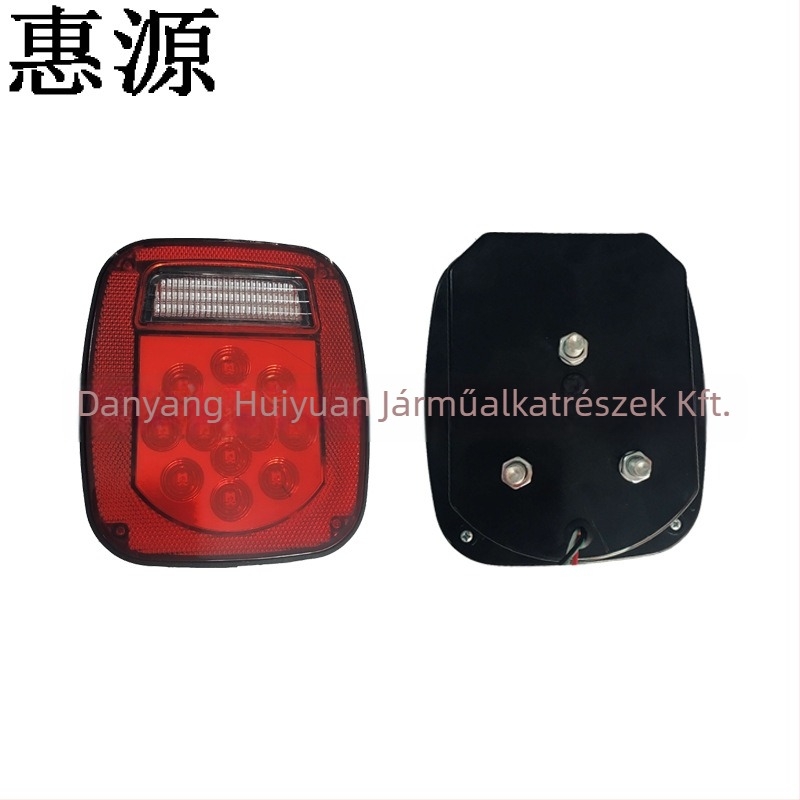 HY-065 LED hátsó lámpa, 39 LED, 2.34W, 12/24V, 50 000 óra, teherautók, utánfutók, furgonok, buszok és lakóautók számára