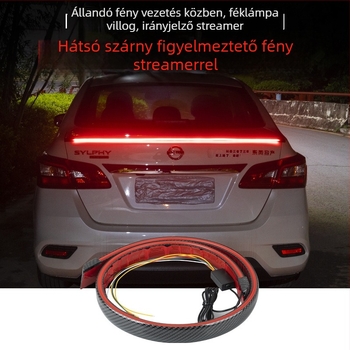 Szénszálas hátsó szárny LED-es autólámpa — LED, 12V, 6W, 500 lm, élettartam 30 000 óra