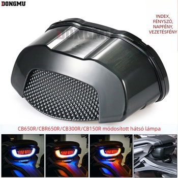 Motorkerékpár hátsó lámpa HP-W065 Honda CB650R, CB300R, CBR650R számára | LED, 12V, 30W, ABS
