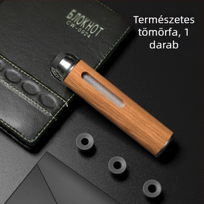 Autós hamutál — fa, gravírozott, kettős használat autóhoz és otthonhoz, 55 g
