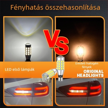 Autó hátsó tolatólámpa T15-2835-40w-fpc-tj canbus, 12–24V DC, 7W, 1000 lm, 6000–7000K, lencsével
