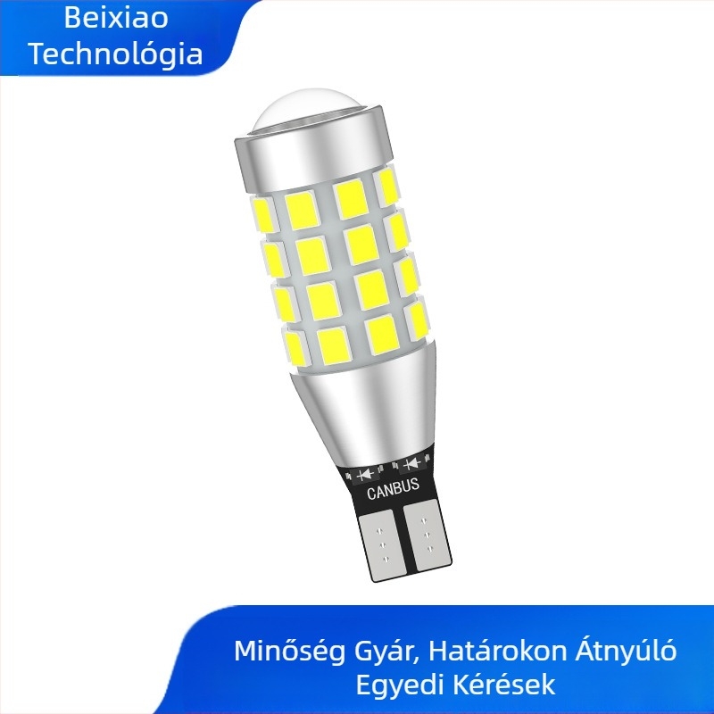 Autó hátsó tolatólámpa T15-2835-40w-fpc-tj canbus, 12–24V DC, 7W, 1000 lm, 6000–7000K, lencsével