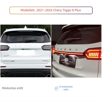 LED hátsó lámpa Chery Tiggo 8 Plus-hoz – 12V, fény a csomagtartón és féklámpa, 2021–2024