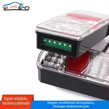 LED hátsó jelzőfény RV-hez és utánfutóhoz, 13-pontos európai csatlakozóval – kettőszínű