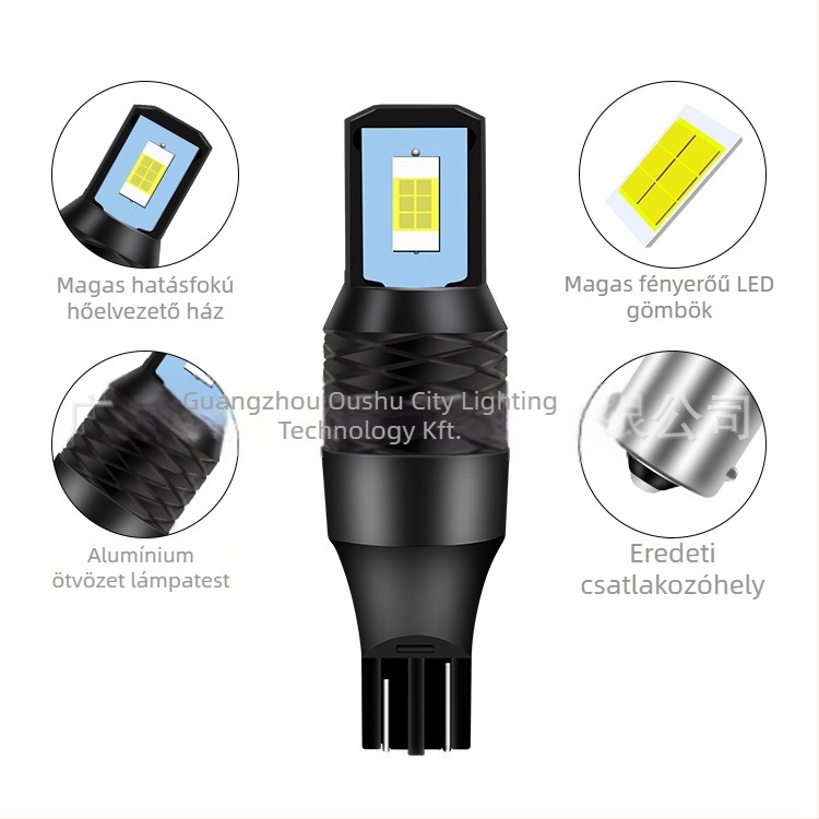 LED hátsó lámpa autóhoz T15-3570, 10W, 12-24V, 1600 lm, alumínium
