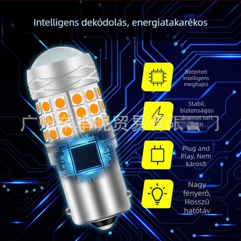 Light Catcher LED autó jelzőfénye 1156 PY21W BAU15S 7440 3156 12-24V