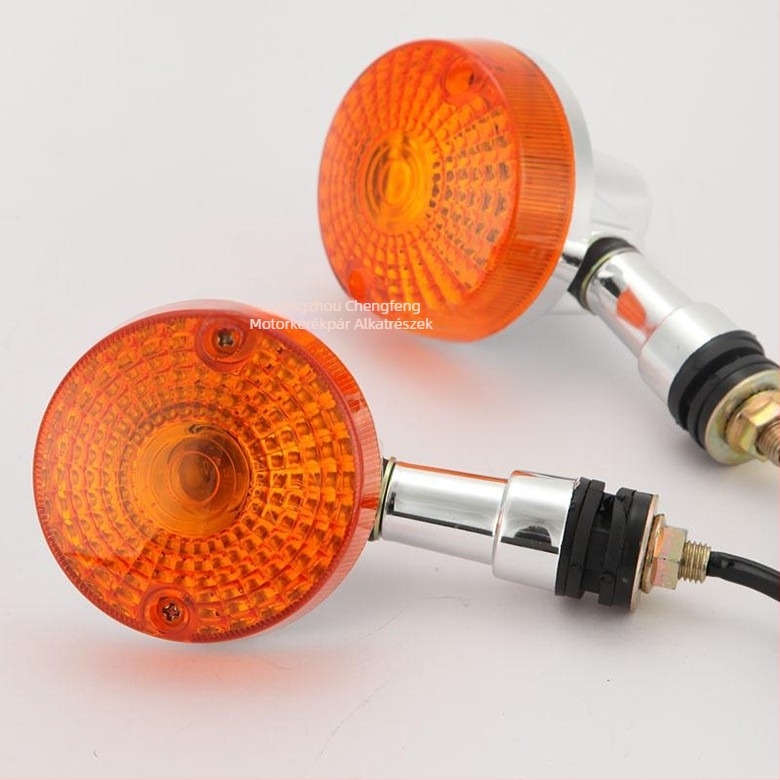 Motorkerékpár jelzőkészlet, előre és hátra, cf-turn signal, 12V, 10W