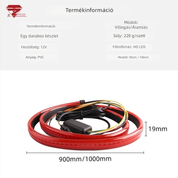 Sky chasing hátsó LED lámpa magas féklámpa funkcióval, több üzemmóddal, 12V, 5W, 500 lm