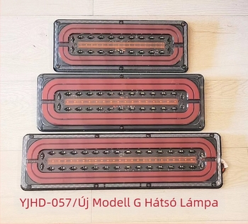 LED hátsó lámpa autókhoz és teherautókhoz — Modell YJHD057, 24V, 21.6W, 4000 lm, 0.9A