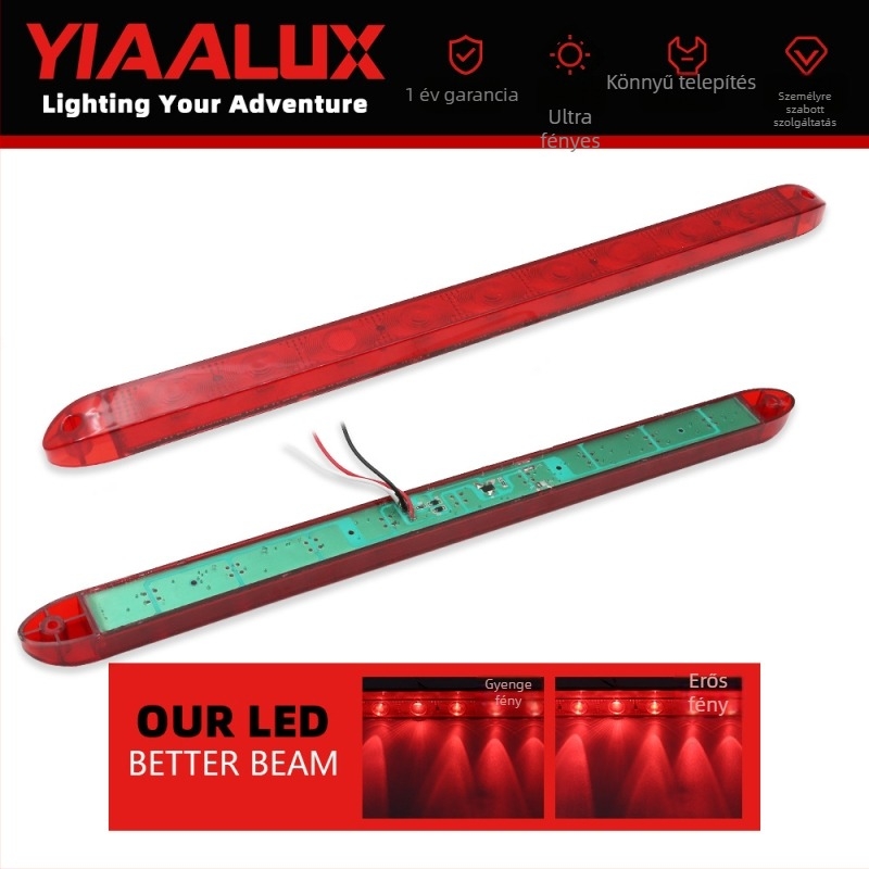 9-LED oldalsó fény pótkocsi és pickup számára — 12V, YIAALUX, Modell: 9LED oldalsó fény