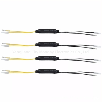 Motorkerékpár LED jelzőellenállás-dekóder, modell Y-068, 12V, 21W, cementellenállás, kompatibil motorkerékpár LED-jelzőkkel