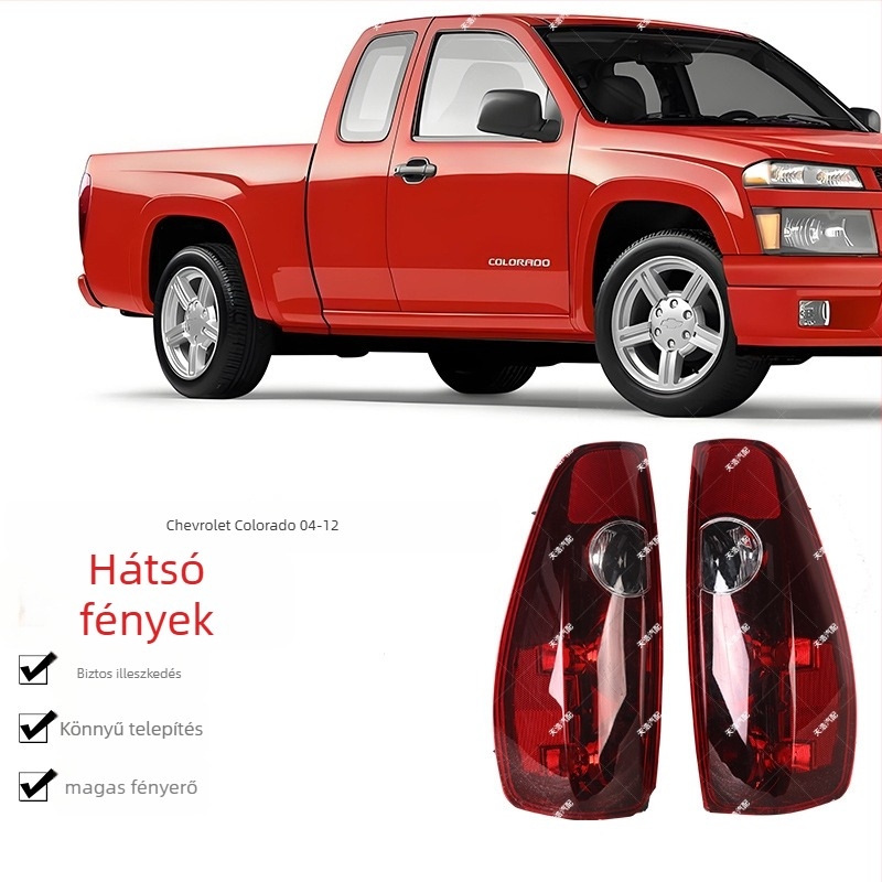 LED hátsó lámpák Chevrolet Colorado (2004–2012), akril burkolattal, 5000 lm fényáram