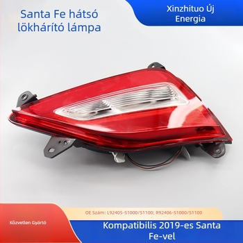 Autóhátsó lámpa Santa Fe 2019 – hátsó lökhárító lámpa, ABS; bal: L92405-S1000/S1100; jobb: R92406-S1000/S1100; LED és izzók nélkül
