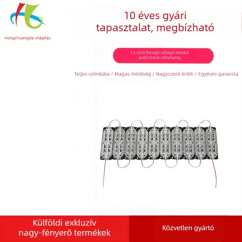 Forgó LED hátsó lámpa Hcd-0, 12V, 2835 LED, 5000 lm