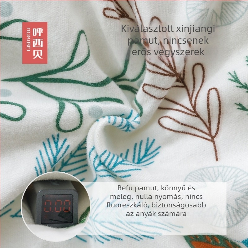 Huxibei babahálózsák ősz-tél, pamutból készült, külön lábakkal ellátott overál, gyerekeknek, nagy méret