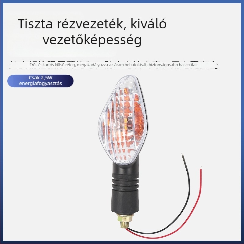 Elektromos tricikli irányjelzők (balra és jobbra) – 12V, 10W halogén lámpa, ABS ház, modell 1